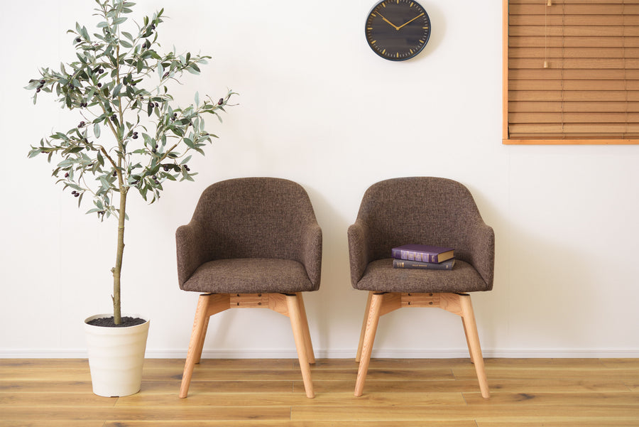 Carameli Swivel Chair Brown