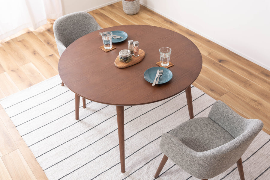 Carameli Round Dining Table, Brown