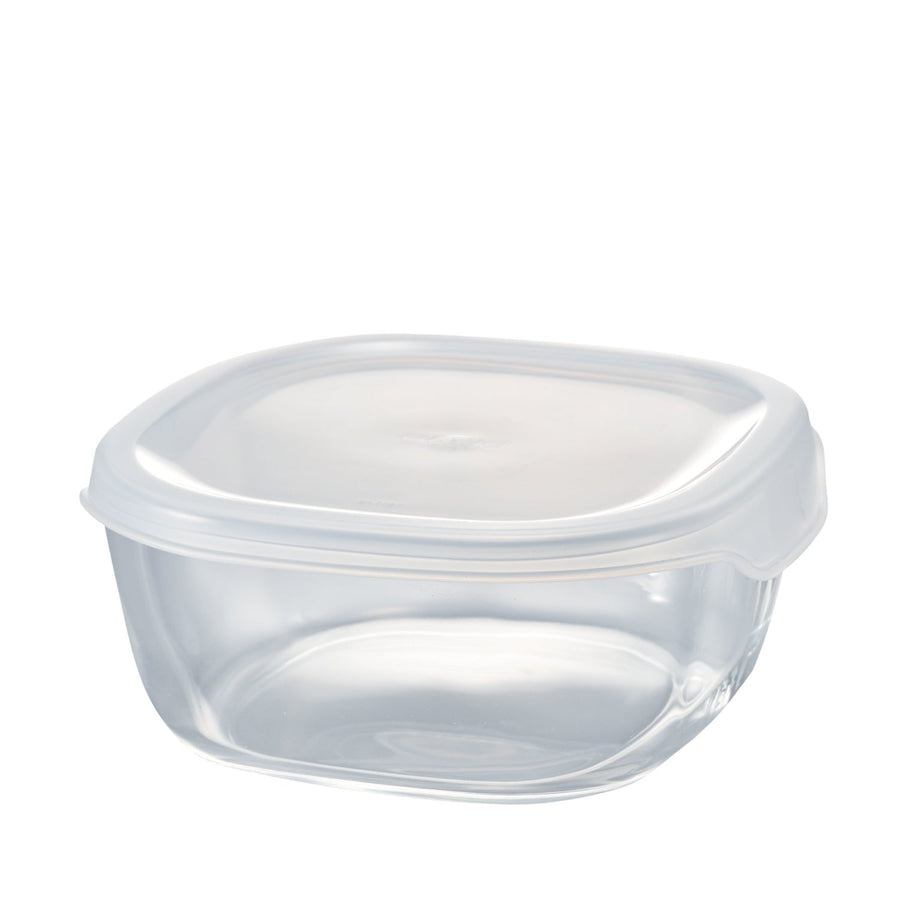 Heat-resistant glass storage container, square 600