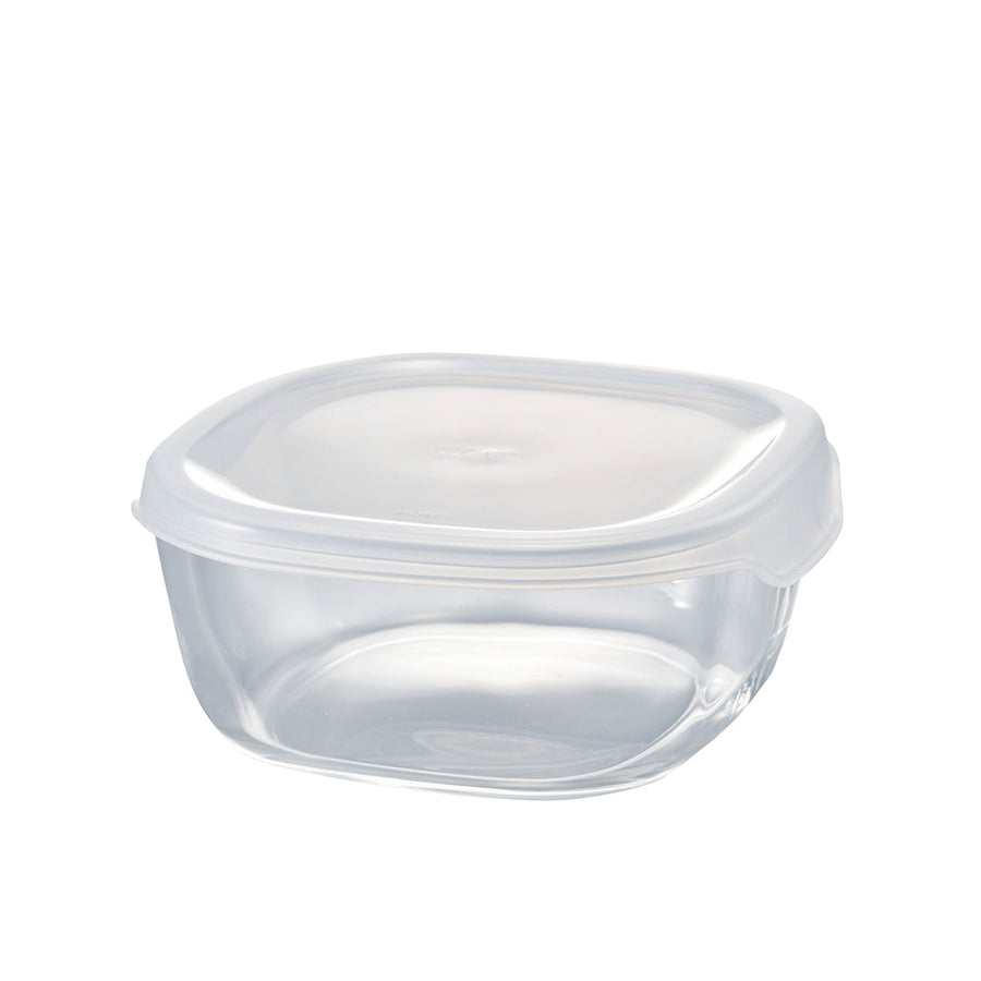 Heat-resistant glass storage container, square 600