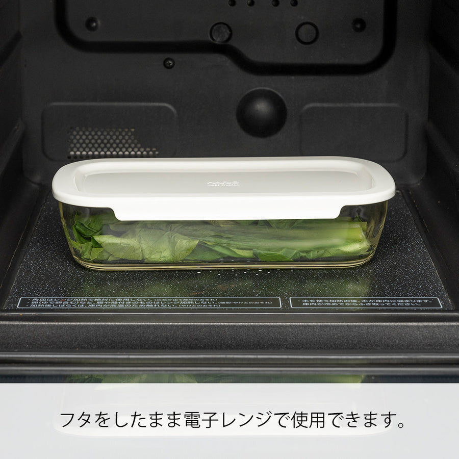 スタッキング耐熱ガラスコンテナ+ミニ角小鉢 5個セット