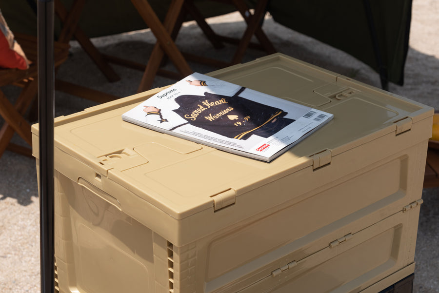 フォールディング コンテナ L ベージュ