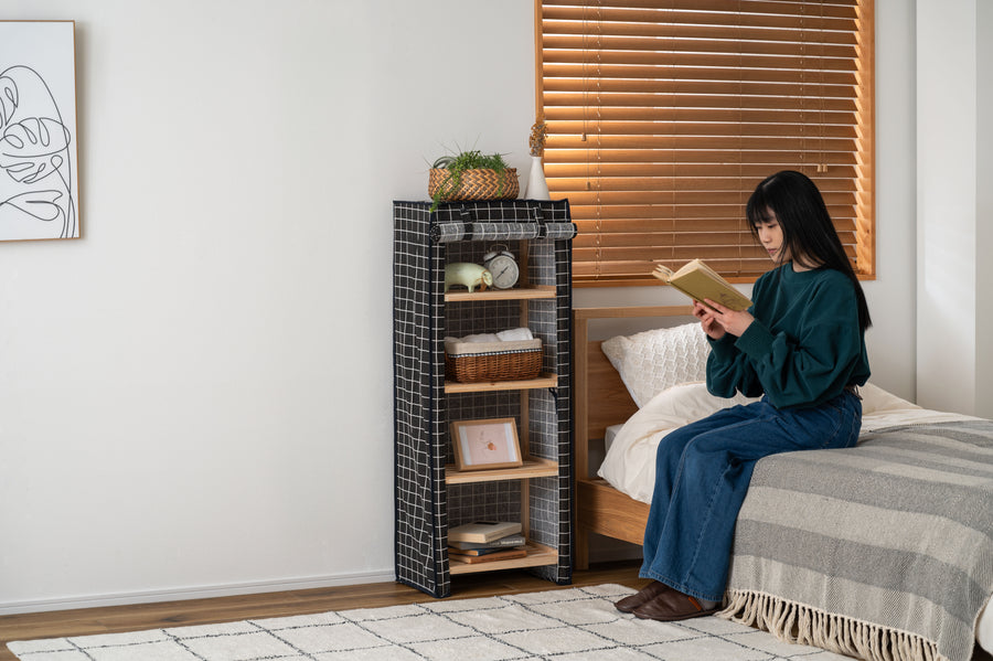 Fabric Shelf, Black