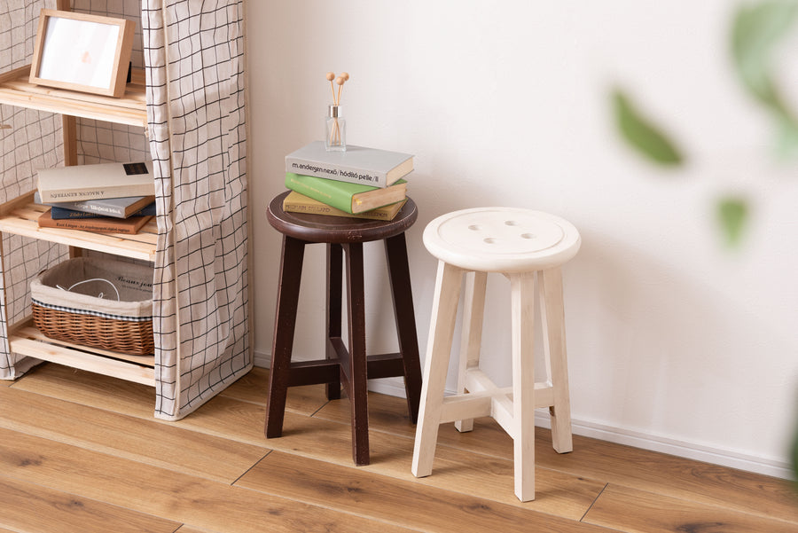 Bottone Stool Brown