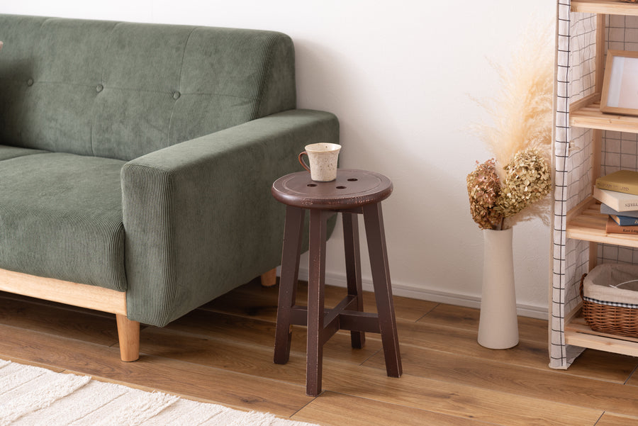 Bottone Stool Brown