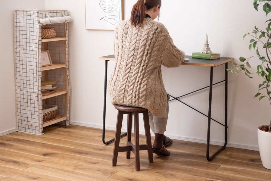 Bottone Stool Brown