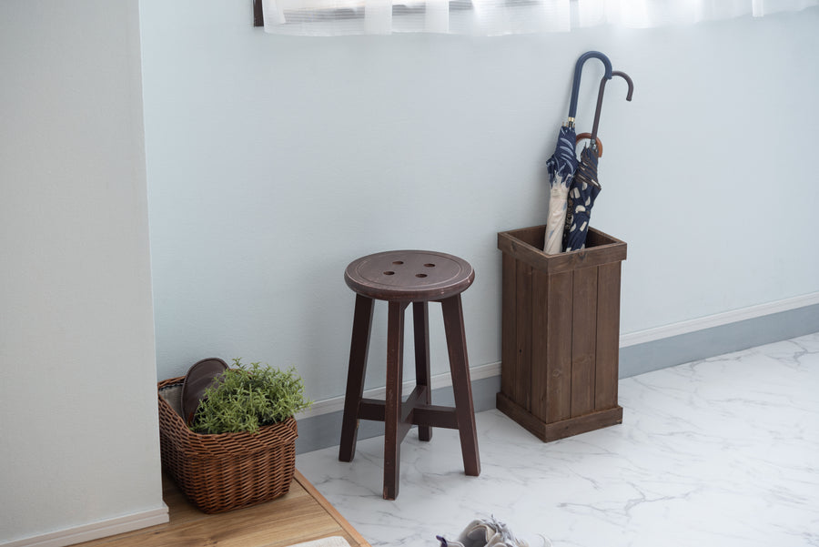 Bottone Stool Brown