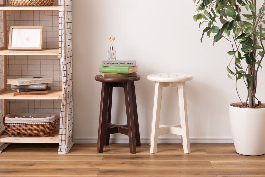 Bottone Stool Ivory