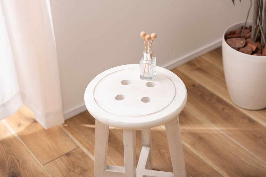 Bottone Stool Ivory