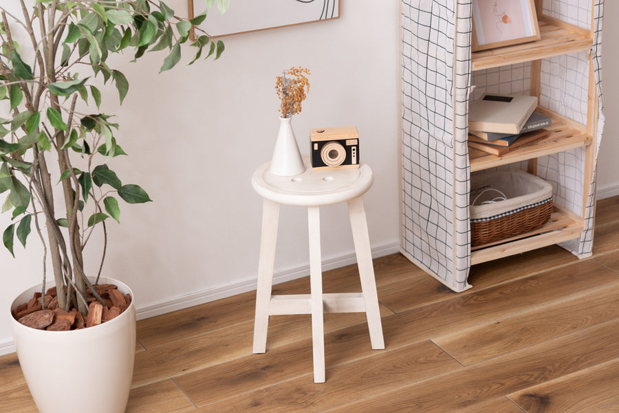 Bottone Stool Ivory