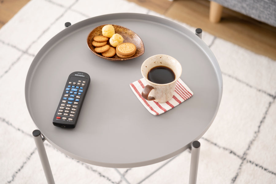 トレーサイドテーブル グレー