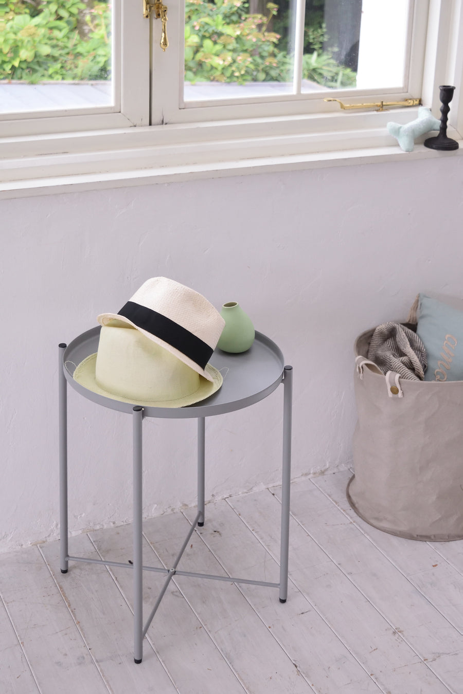 トレーサイドテーブル グレー