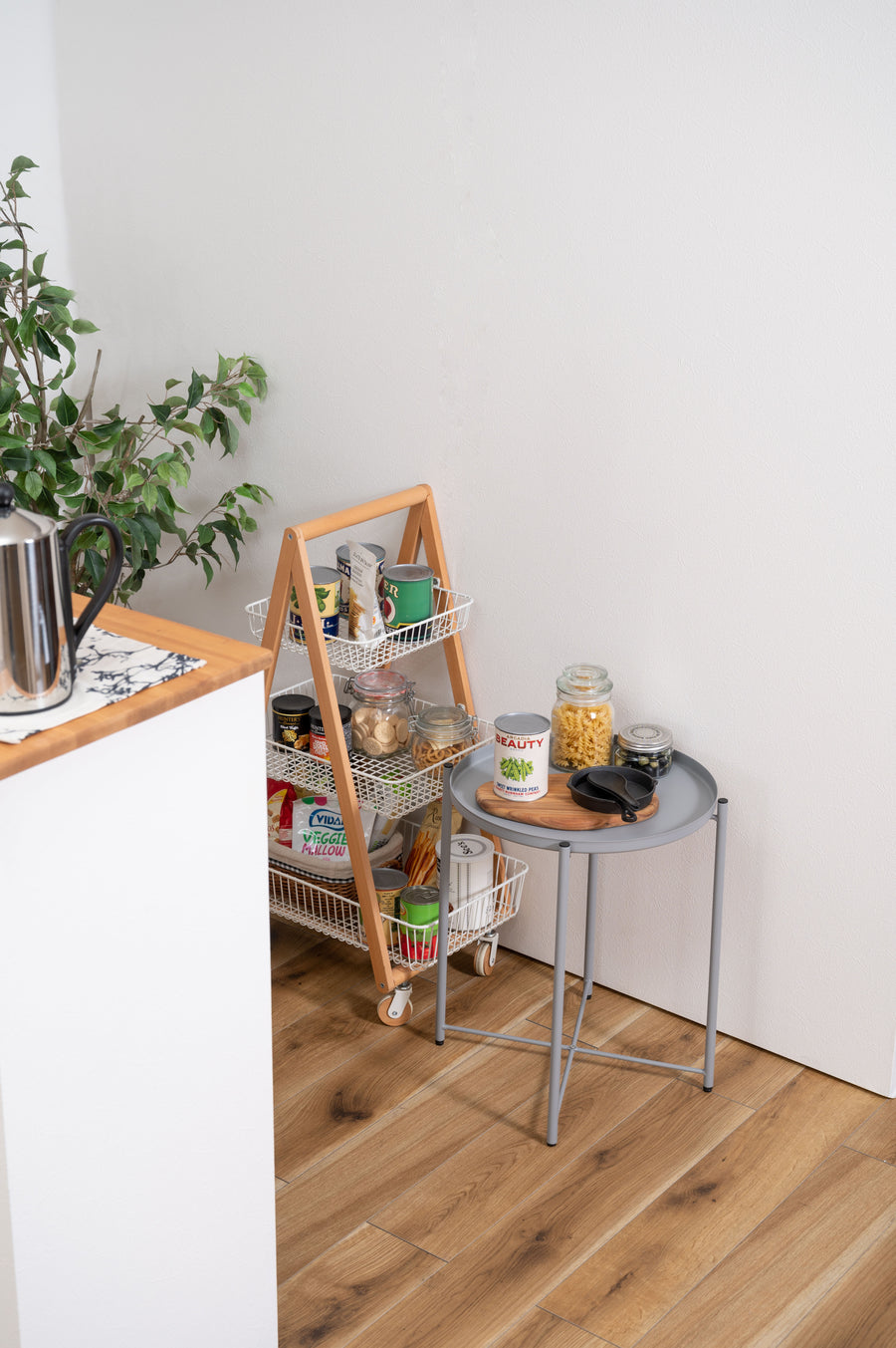 トレーサイドテーブル グレー