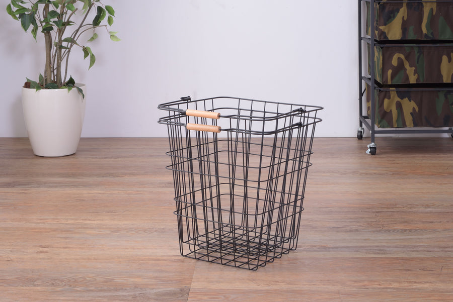 バスケットワゴン ブラック