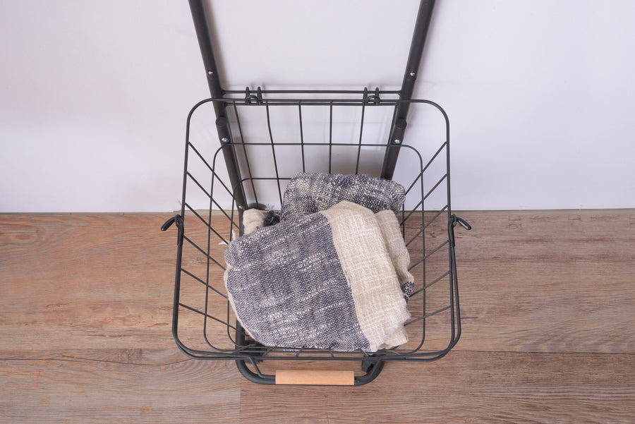 バスケットワゴン ブラック