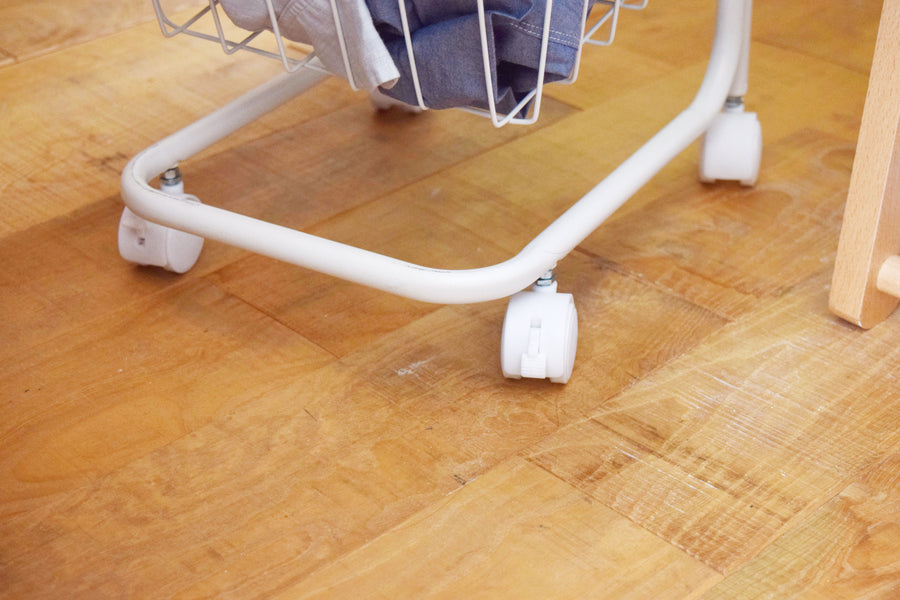 バスケットワゴン ホワイト