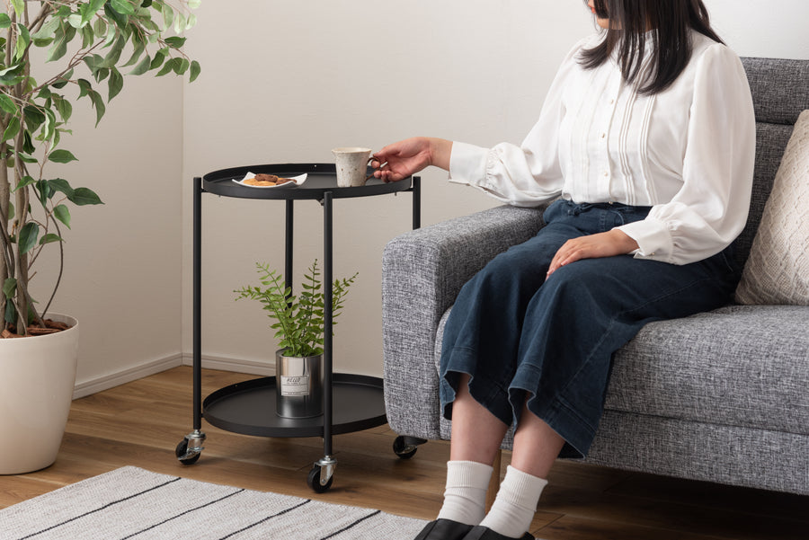 Side table, black