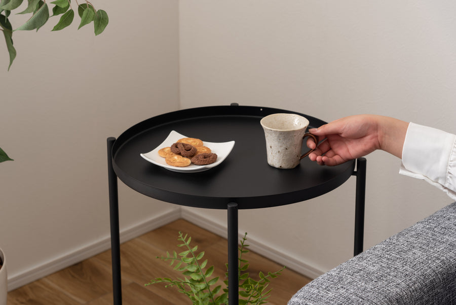 Side table, black