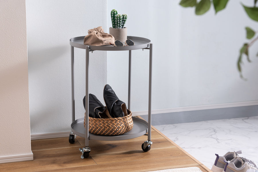 Gray side table