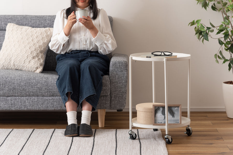 Side table, white