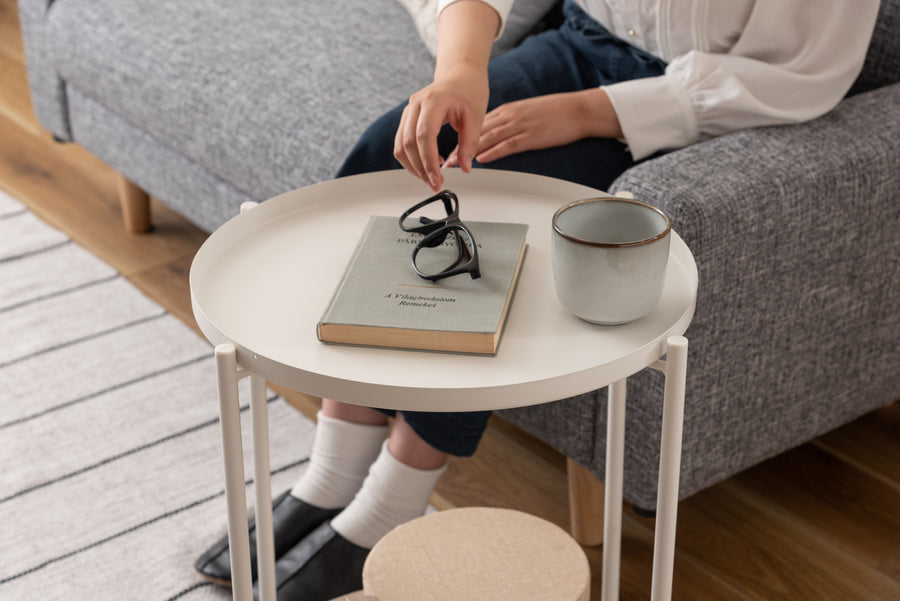 Side table, white