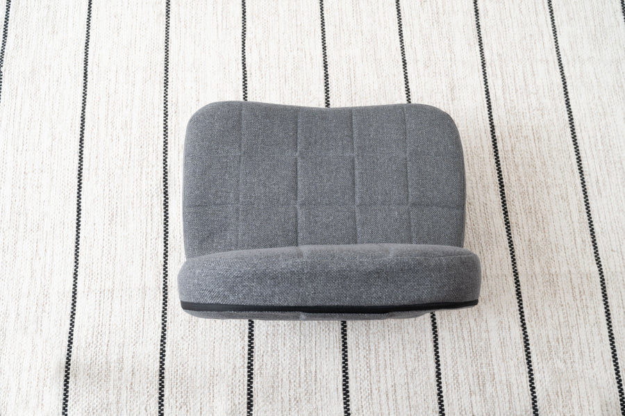 背もたれ付正座椅子 グレー