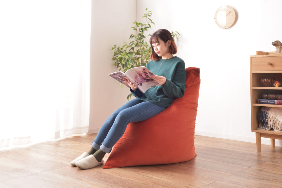 ビーズクッション オレンジ