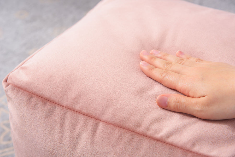 ミニビーズクッション シャンパンピンク