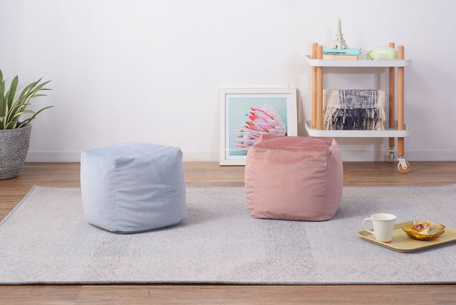 ミニビーズクッション シャンパンピンク