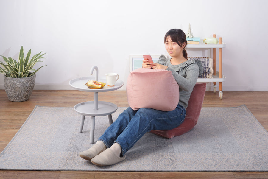 ミニビーズクッション シャンパンピンク