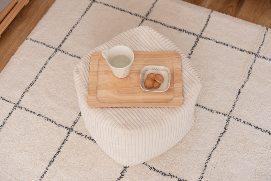 ミニビーズクッション ホワイト