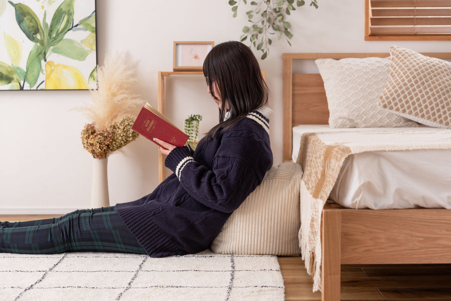 ミニビーズクッション ホワイト