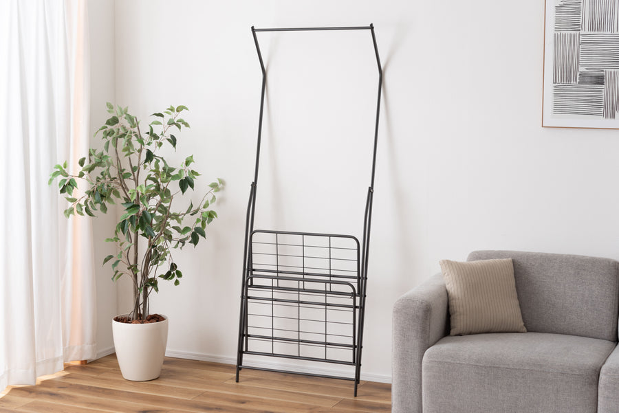 Folding hanger rack, dark grey