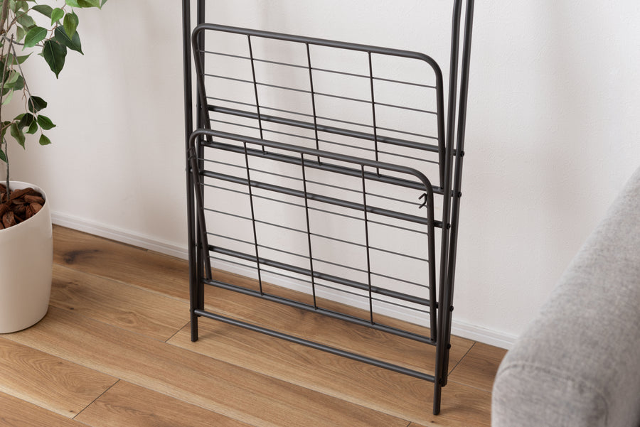 Folding hanger rack, dark grey