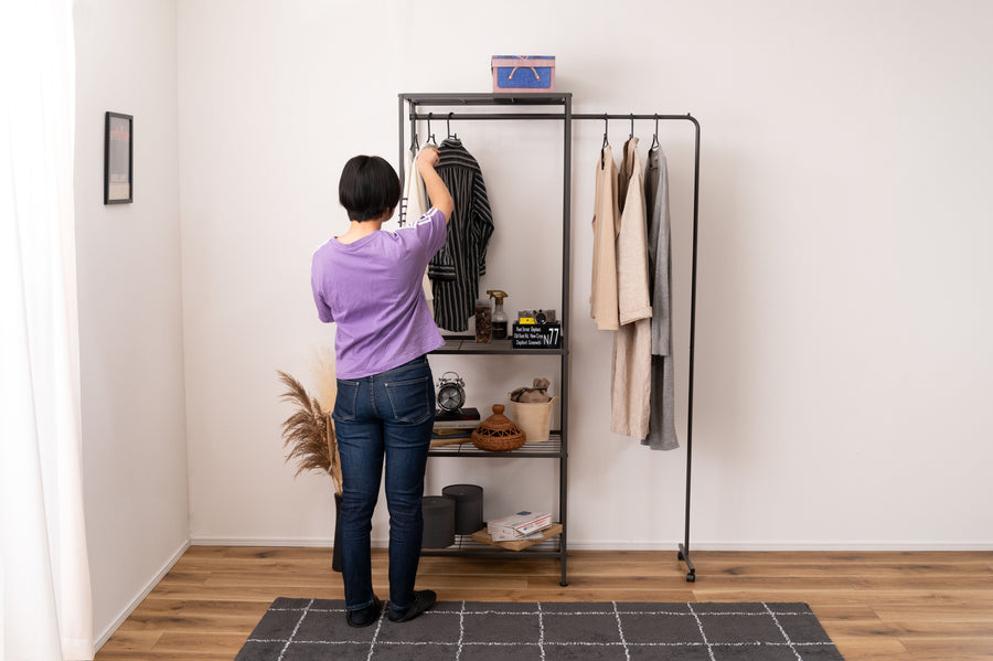 Hanger rack, dark grey