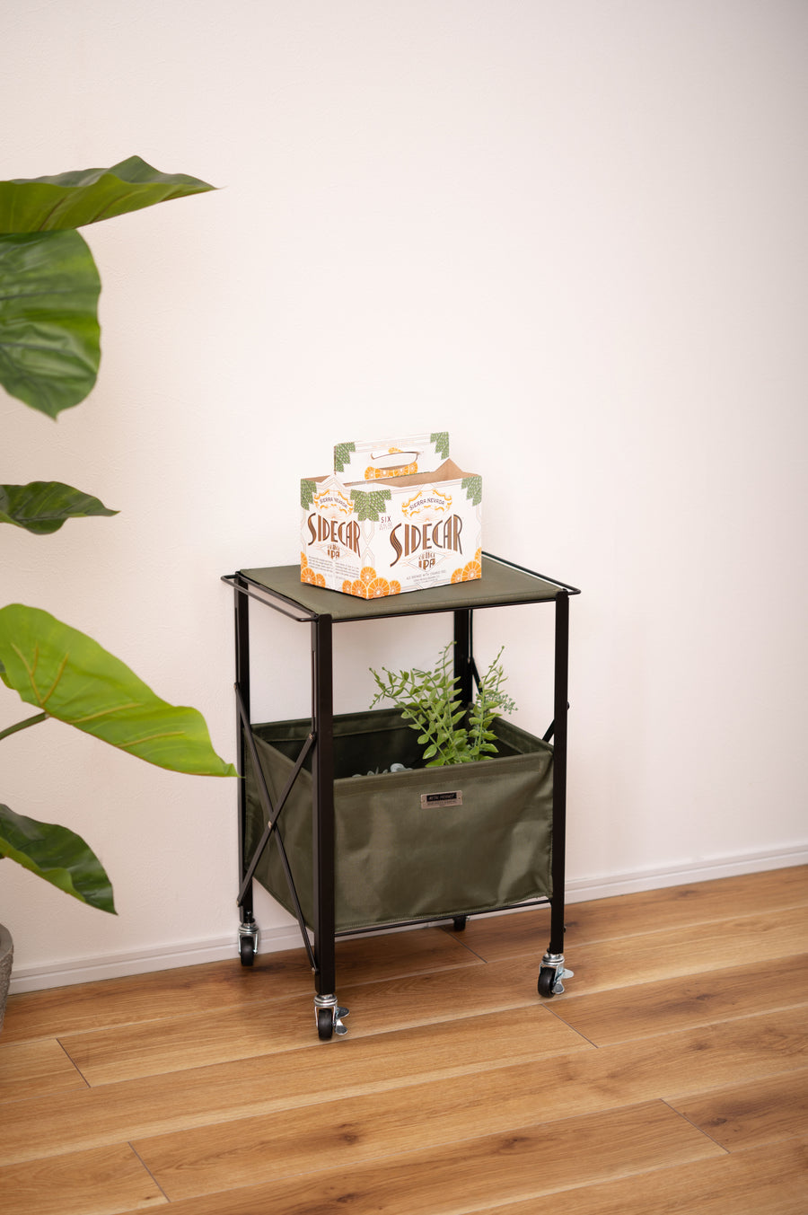 Folding Table Wagon Green