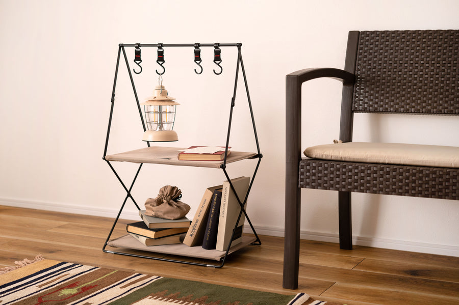 Folding Hanging Rack, Beige