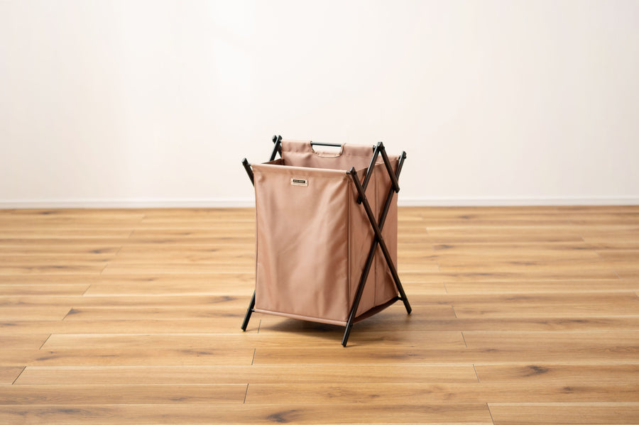 Folding Basket L Beige