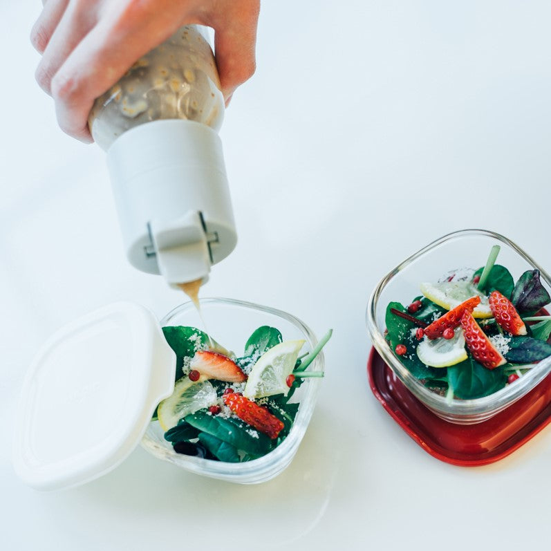 Heat-resistant mini square bowls, set of 4