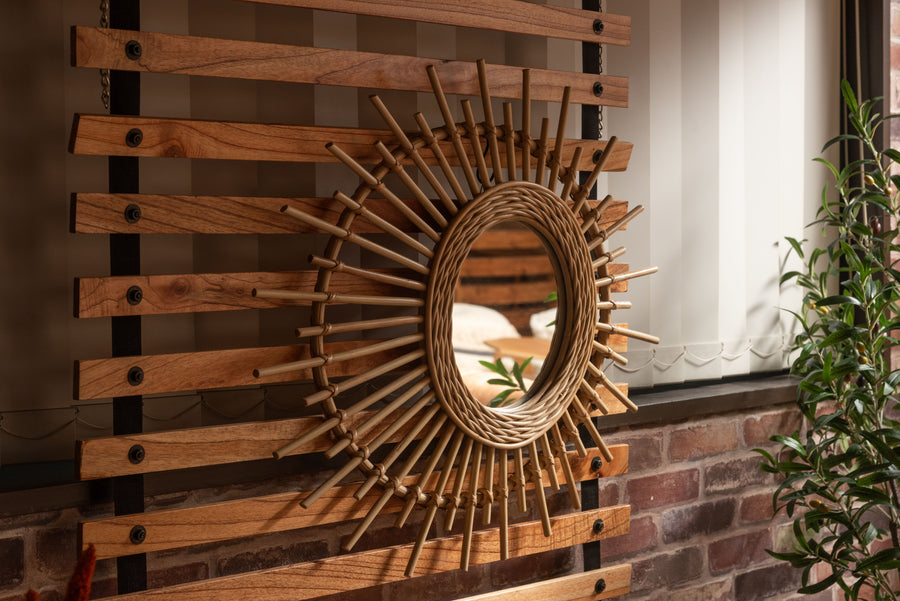 Rattan Mirror