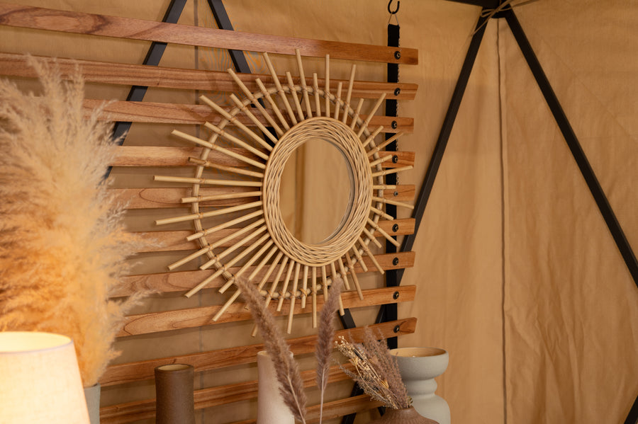 Rattan Mirror