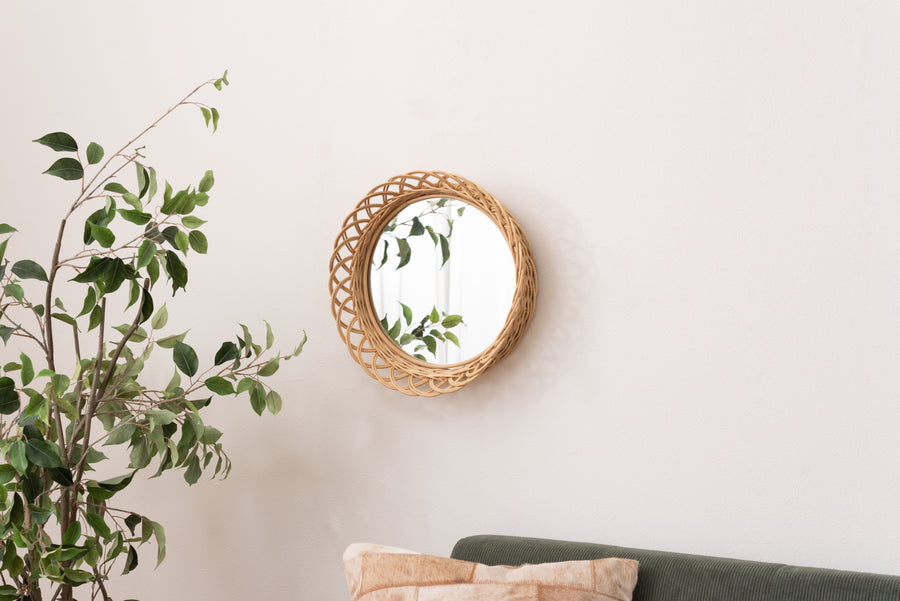 Rattan Mirror