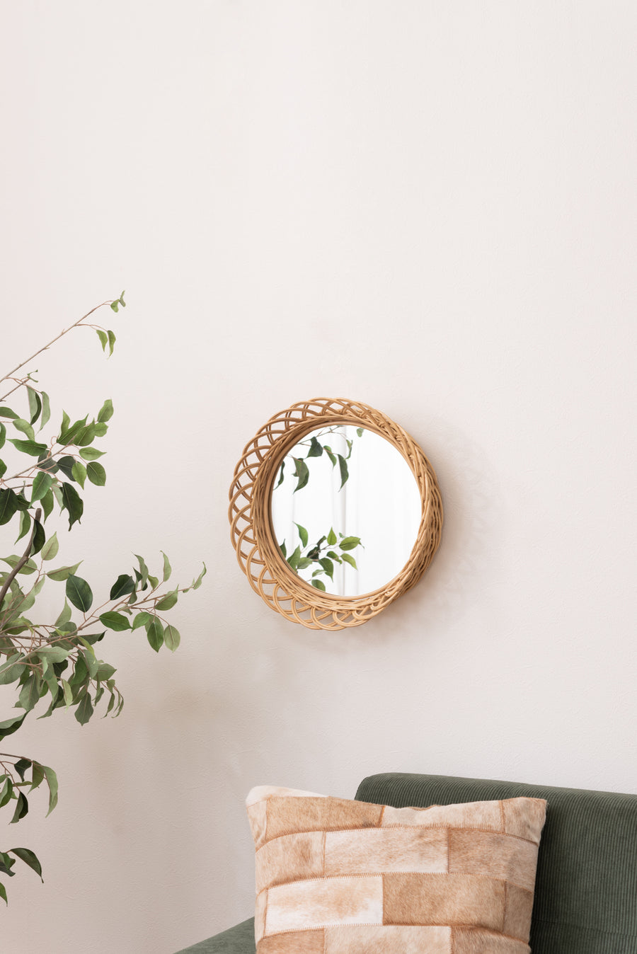 Rattan Mirror