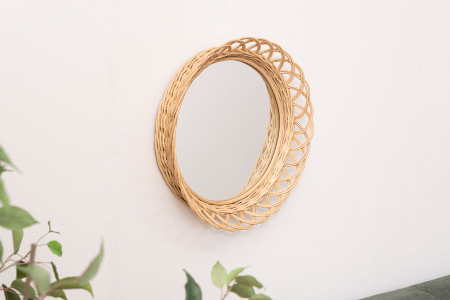 Rattan Mirror