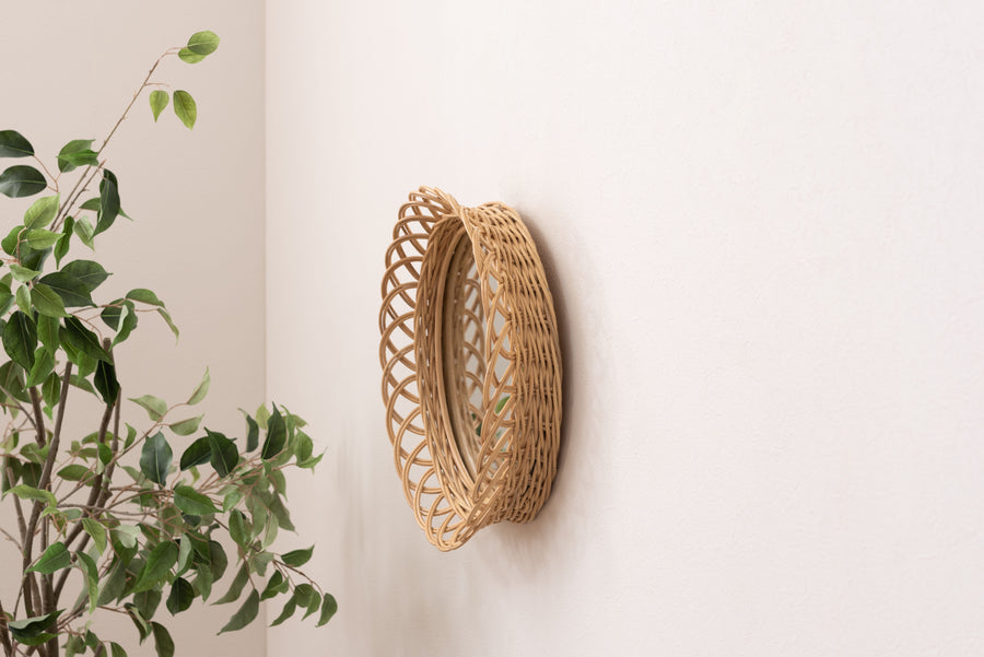 Rattan Mirror