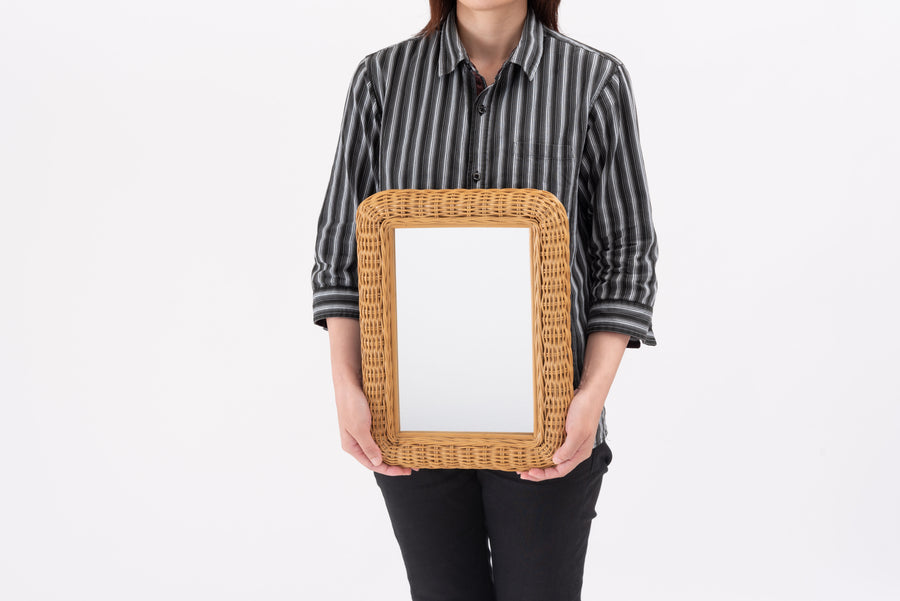 Rattan Mirror