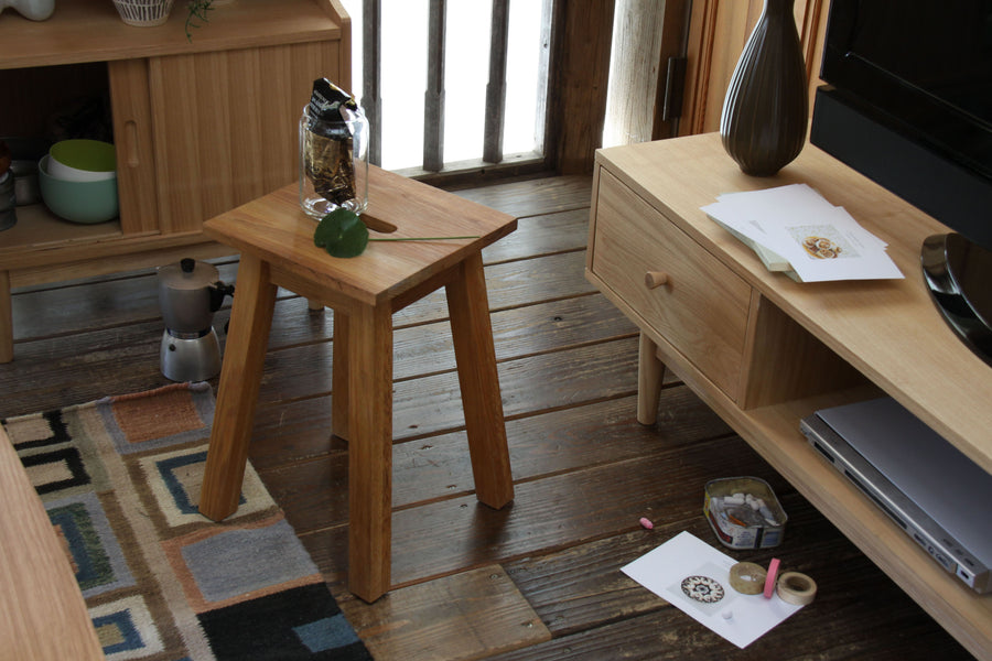 角スツール ナチュラル