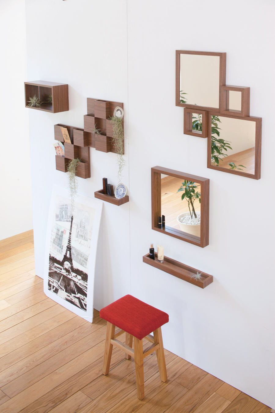 トレー L ブラウン