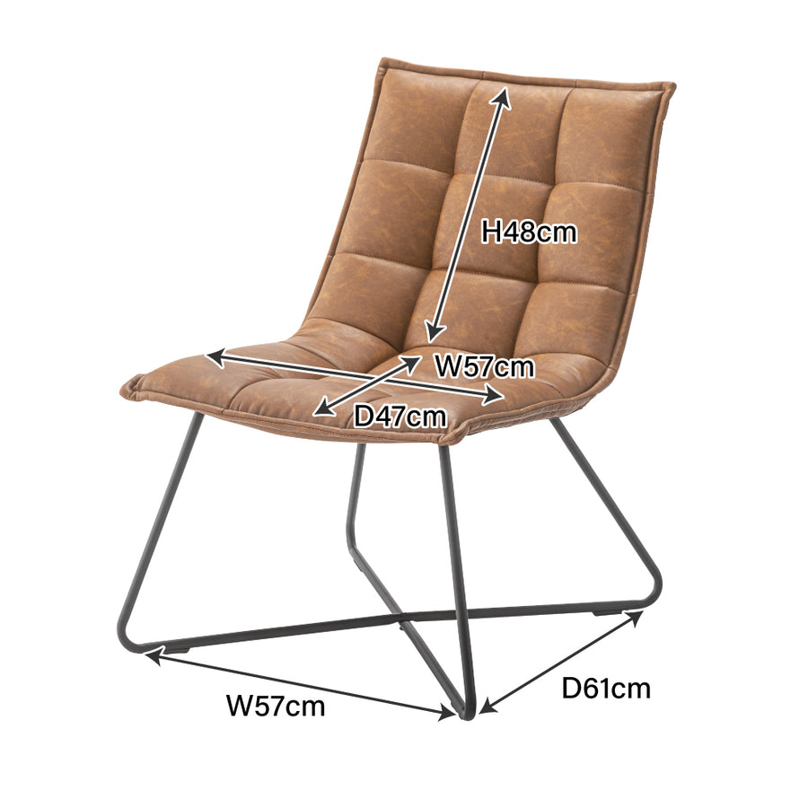 チェア ブラウン