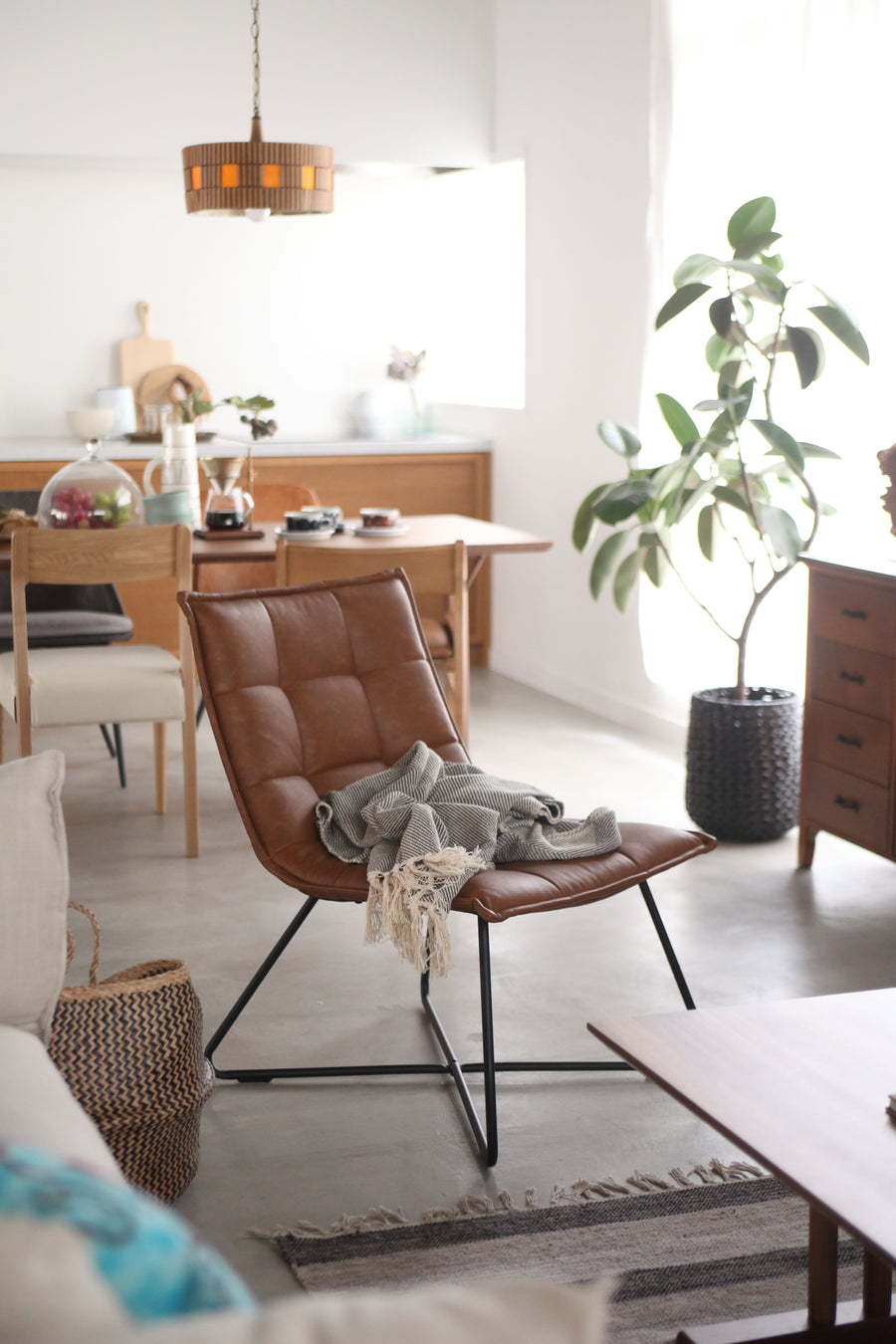 チェア ブラウン